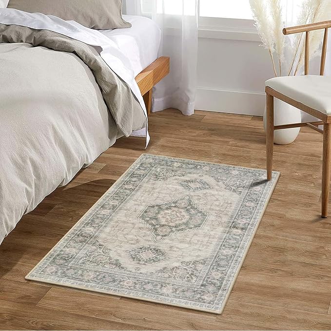 Lahome Oriental Kitchen Rugs Non Slip, 2x3 Small Rugs - Image 3