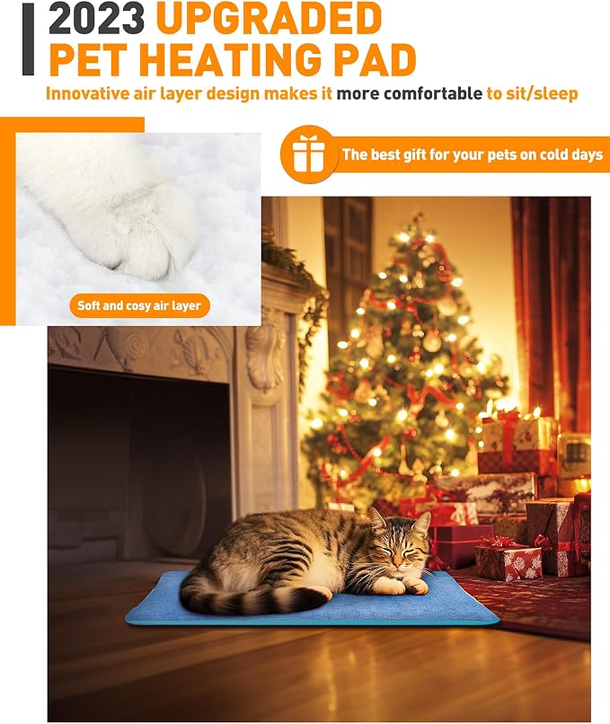 PETNF Pet Heating Pad Temperature Adjustment Cat Dog Heating Pad Anti-bite Puppy - Image 2