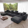 JACH 181" Oversized Modular Sectional Sofa, U-Shaped Deep 4-Seats Sectional by Unknown