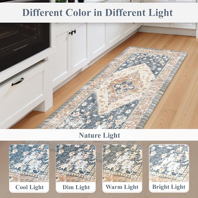 KIMODE Kitchen Rugs and Mats 2PCS Cushioned Anti Fatigue Kitchen Mat Non-Skid - Image 9