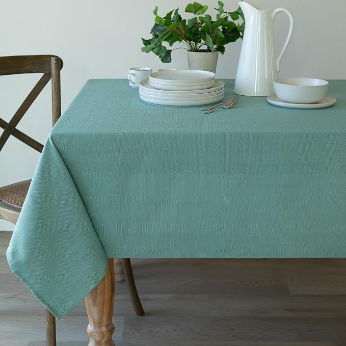 Benson Mills Cameron Textured Fabric Table Cloth, - Image 3