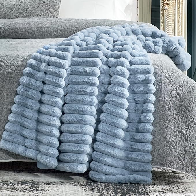 Cozy Bliss Faux Fur Throw Blanket - Image 3