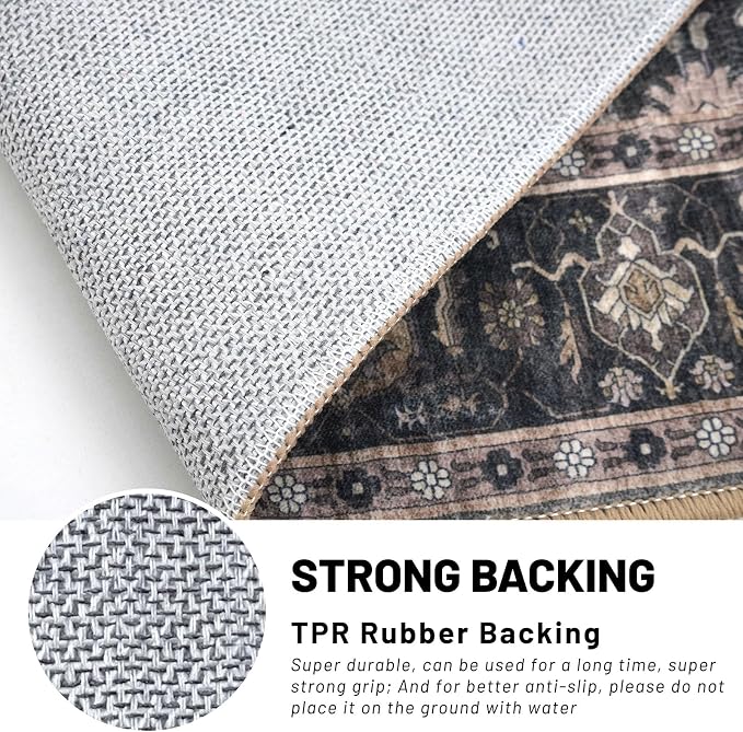 KUTA 5x7 Area Rugs, Vintage Washable Rugs - Image 6