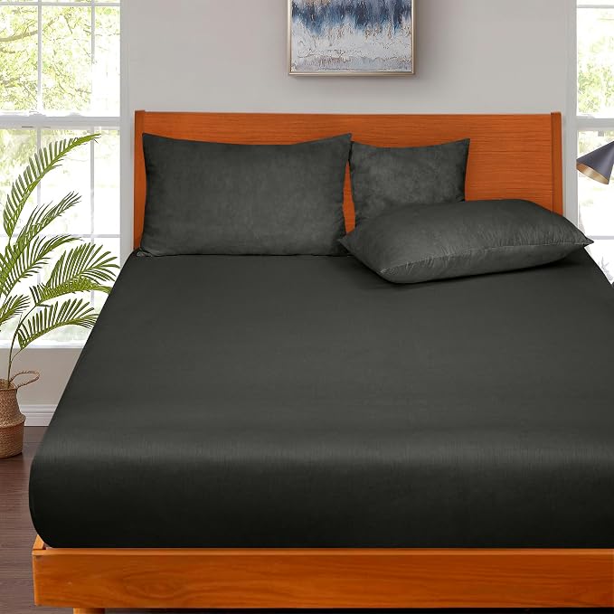 ROYALE LINENS 300 Thread Count 100% Long Staple Combed Cotton Fitted Sheet Twin - Image 5