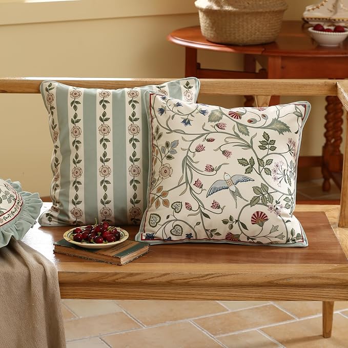 Square Throw Pillow Covers Pack of 2, Decoration Pillows Cushion Covers - Image 5