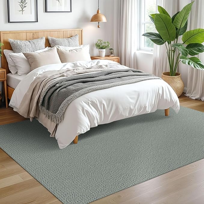 EARTHALL Washable Area Rugs 5x7 Ft Non Slip Living Room Rugs Cotton Rubber - Image 7