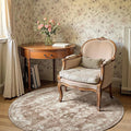 jinchan Round Rug 5ft Area Rug by JINCHAN