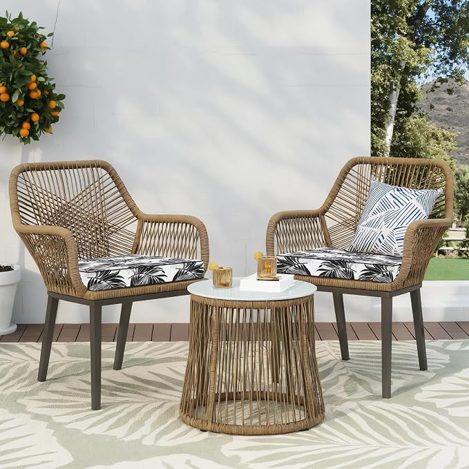 Favoyard Outdoor Chair Cushion 22 x 22 x 3 In Waterproof Pattern Fade Resistant - Image 6
