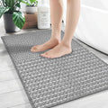 Braided Bath Mat, Boho Small Bathroom Rugs Non Slip Washable Super Absorbent by winolive