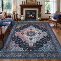 Tangsoo 8x10 Area Rug for Living Room, Washable Vintage Rug Indoor Non Slip by Tangsoo