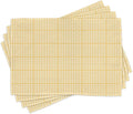 Ambesonne Vintage Place Mats Set of 4, Gingham Pattern by Ambesonne