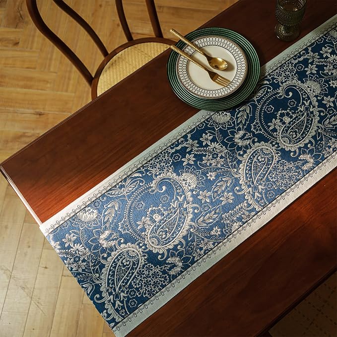 13×72 Inch Table Runner, Retro-Luxury Tassels Series - Image 4