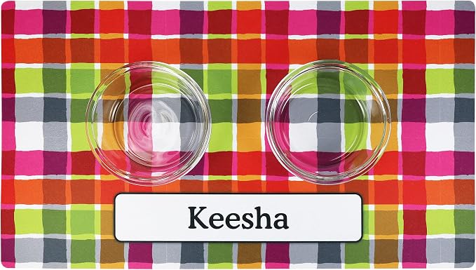 Drymate Personalized Pet Bowl Placemat, Custom Dog & Cat Food Feeding Mat - Image 2