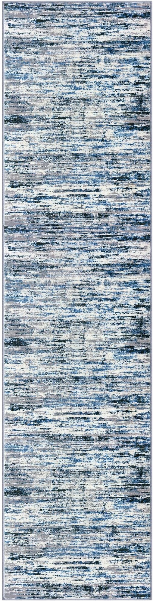 Modern Abstract Runner Rug 2.6x10 - Image 9