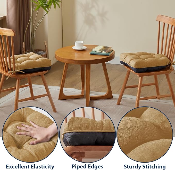 Chair Cushions for Dining Chairs, Seat Cushions for Kitchen Chairs, Indoor Seat - Image 5