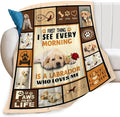 Labrador Dog Print Blanket Best Dog Pet Animal Throw Blankets by feorafei