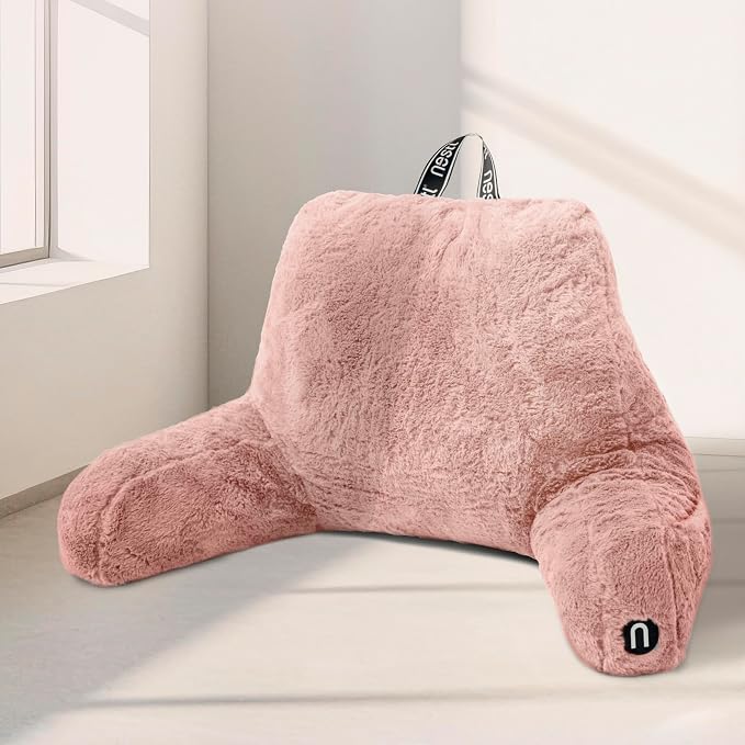 Nestl Fur Reading Pillow, Stylish Back Pillow by Nestl