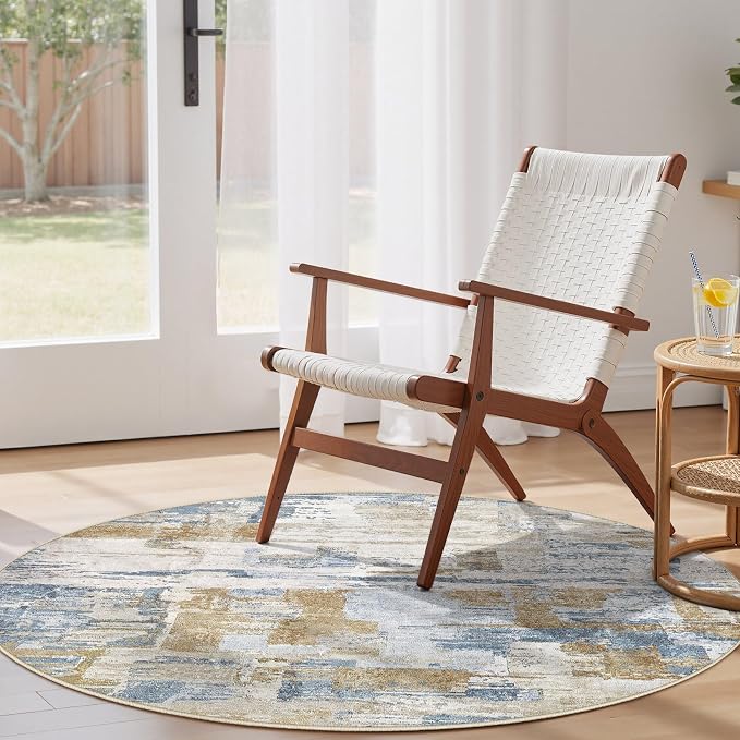 Abstract Living Room Rug 6x6 - Image 5