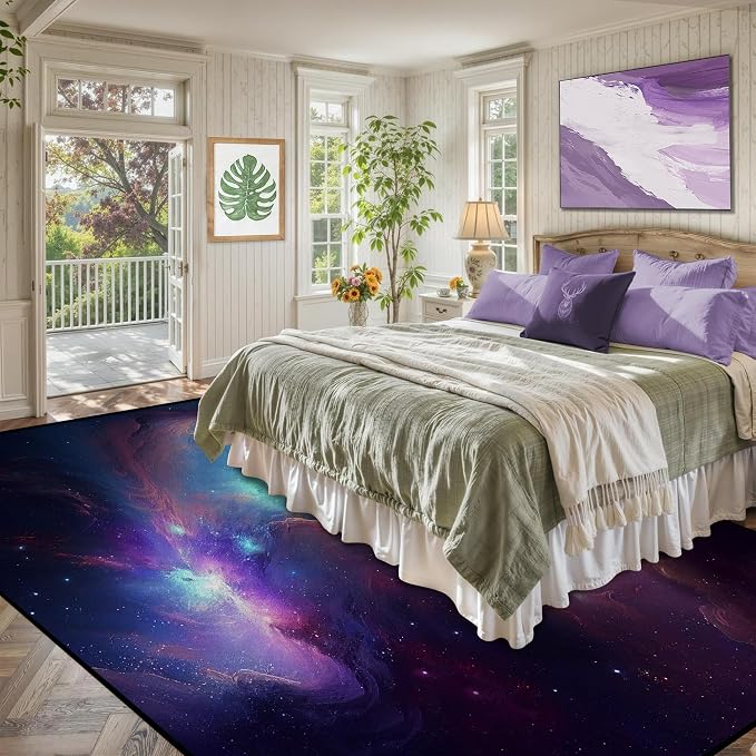 6' x 9' Galaxy Area Rug Bedroom Living Room - Image 2