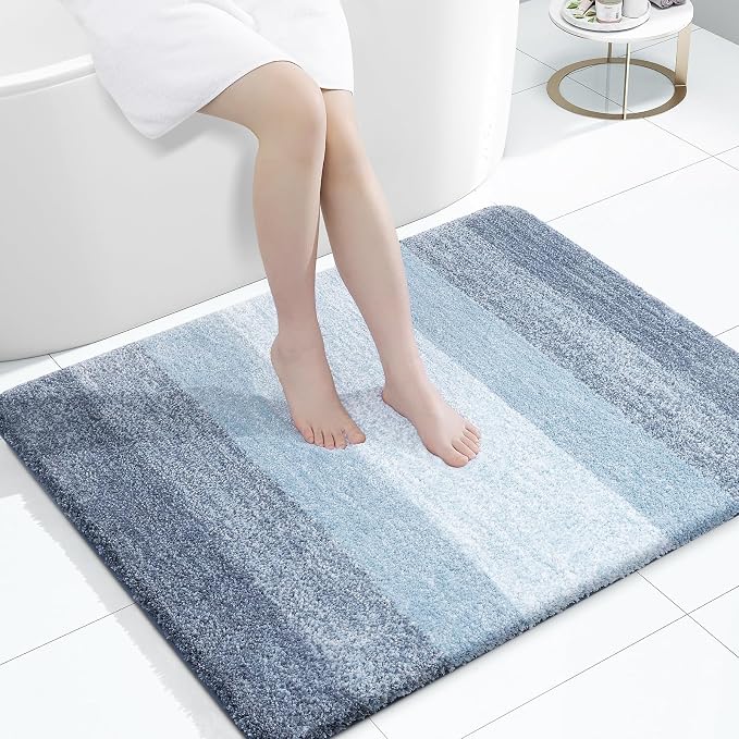 OLANLY Bathroom Rugs Mat 40x32, Extra Soft Absorbent Microfiber Bath Rugs by OLANLY