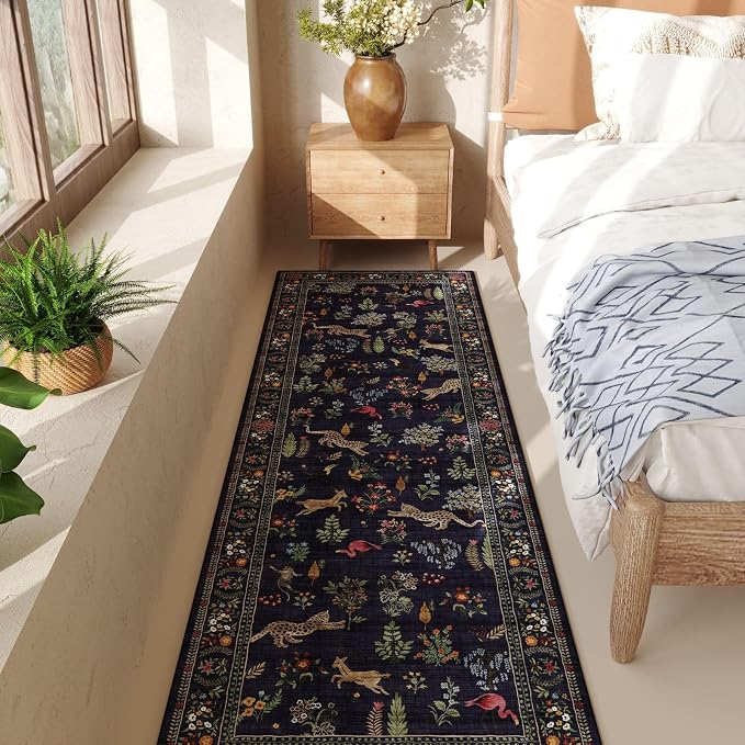 Rugcomf Runner Rug for Kitchen Rug Non Slip 2'6''x8' Washable Rugs - Image 5