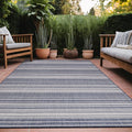 Stripe Outdoor Rug 10x14 Washable Outside Carpet by Unknown