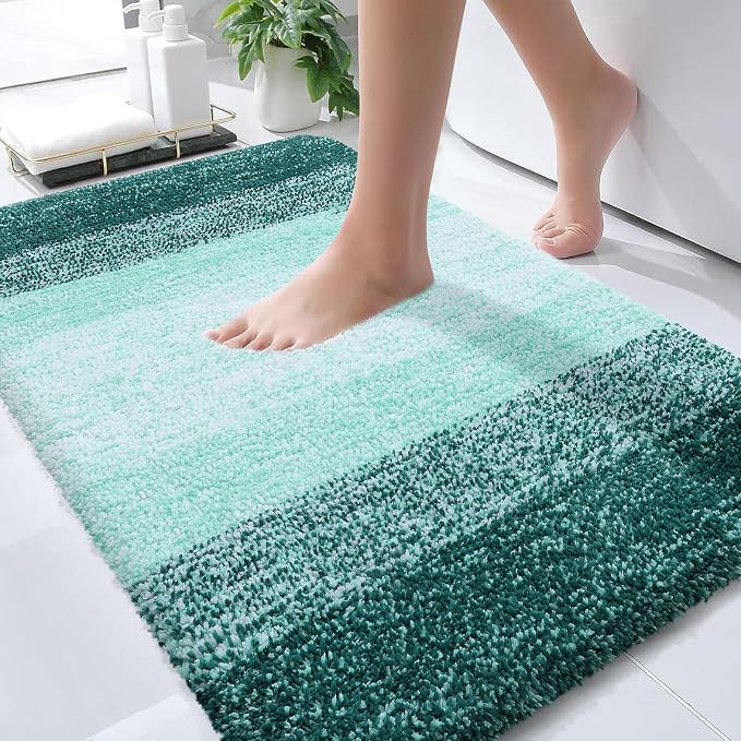 OLANLY Bathroom Rugs Mat 36x24, Extra Soft Absorbent Microfiber Bath Rugs by OLANLY