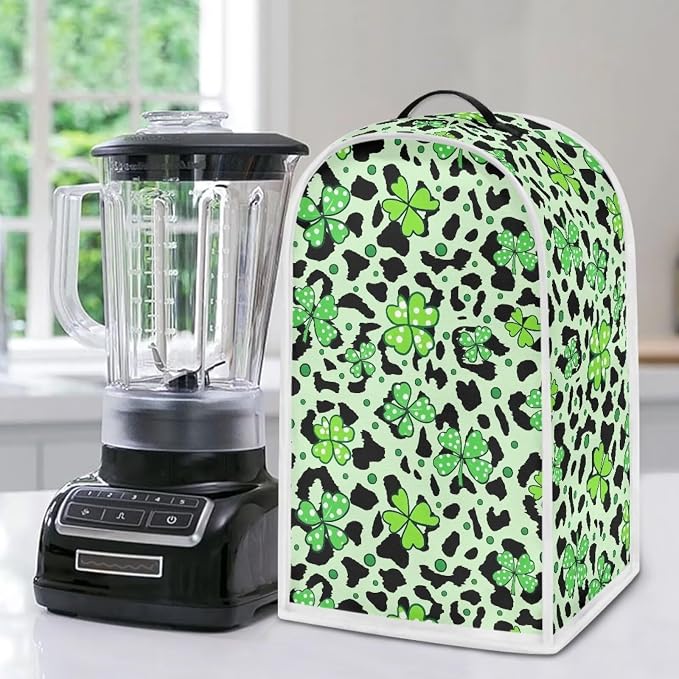 Talayituse Shamrock Leopard Print Blender Dust Cover, Fingerprint Protection - Image 5