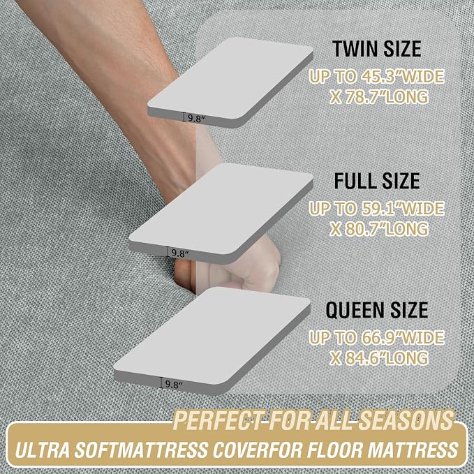 H.VERSAILTEX Full Size Armless Futon Mattress Covers - Image 2
