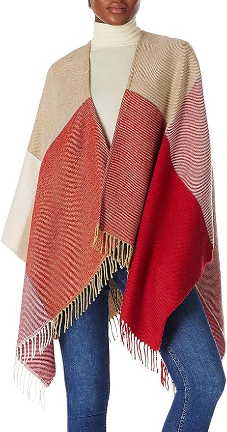 Breezy Lane Women's Shawl Wraps Warm Poncho Ruana Wrap Cardigan - Image 2