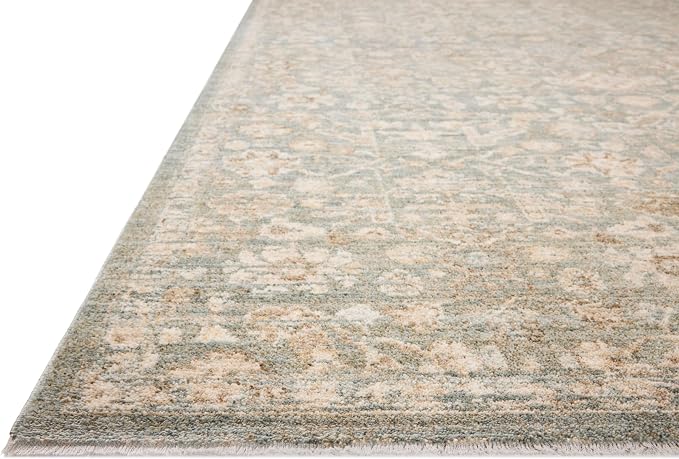 Loloi Chris Loves Julia Palma Collection PLM-05 Blue/Natural 3'-6" x 5'-6" - Image 5