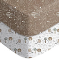 Baby Crib Sheets for Boys Girls Neutral, 2 Pack Crib Mattress Sheet for by Unknown