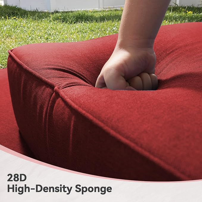 Luxury 6" Outdoor Cushions for Patio Furniture, Fade Resistant Couch Chair - Image 3