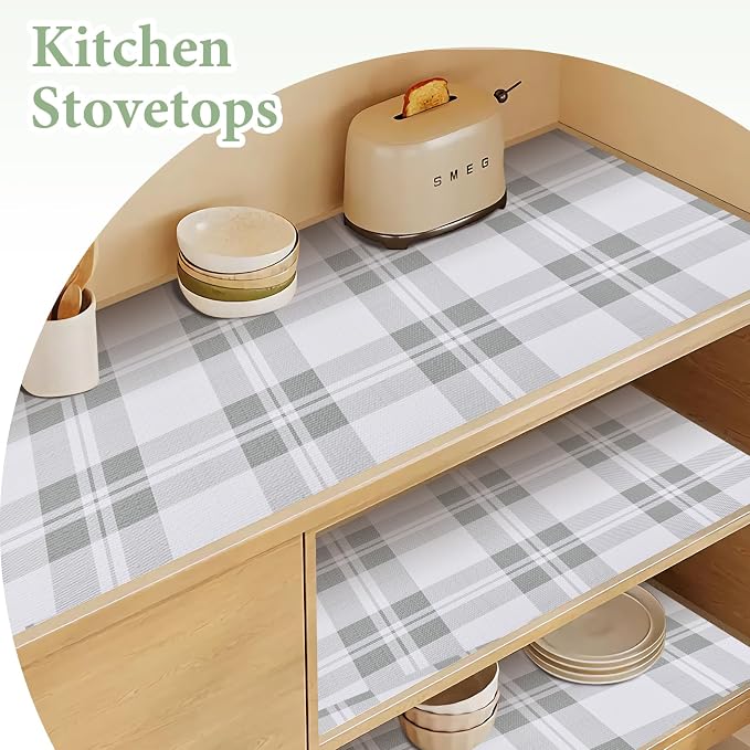 Drawer and Shelf Liner for Kitchen Cabinet: 17 in X 30 Ft Non Slip Waterproof - Image 3