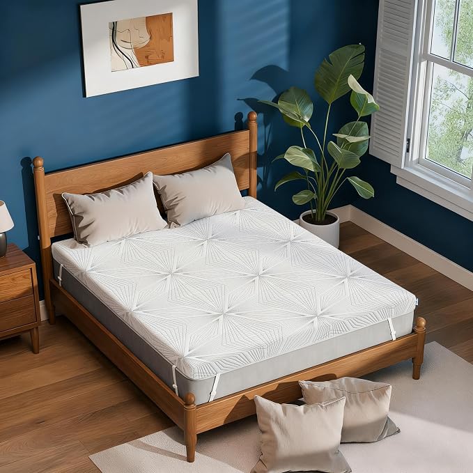 Ballad 3 Inch Gel Memory Foam Mattress Topper Twin XL Size, High Density - Image 9