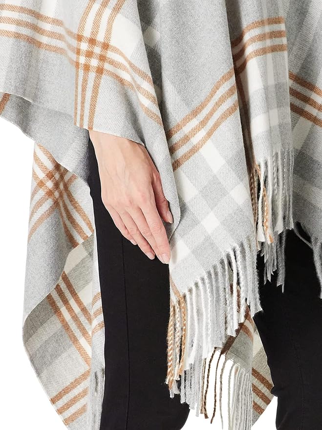 Breezy Lane Women's Shawl Wraps Warm Poncho Ruana Wrap Cardigan - Image 6