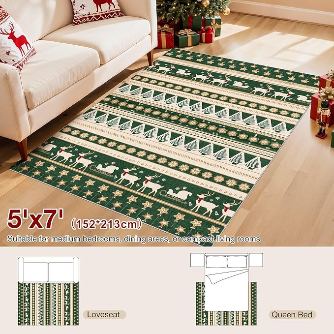 Abstract Living Room Rug 5X7 - Image 9