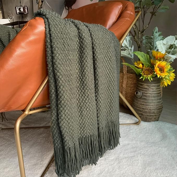 LOMAO Knitted Throw Blanket - Image 3