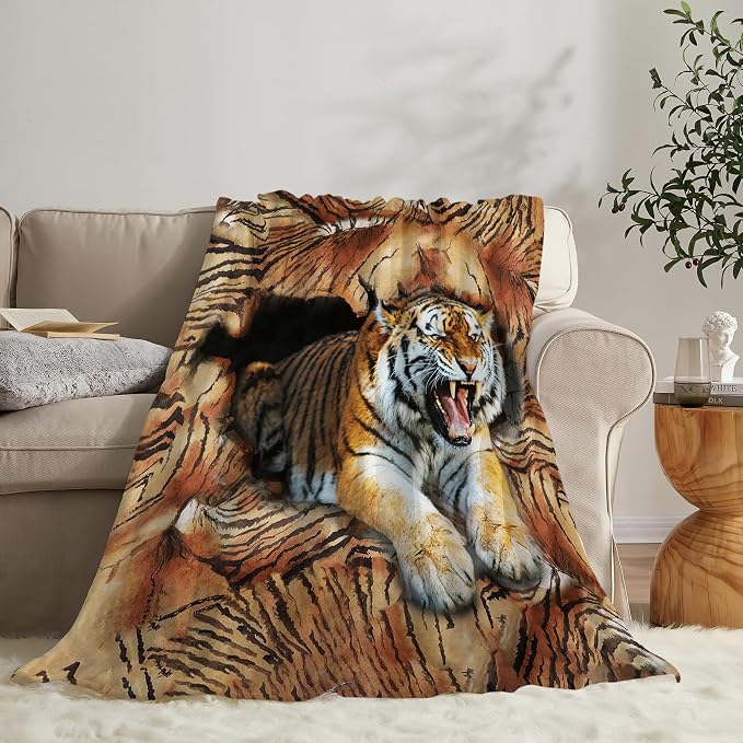Tiger Throw Blanket - Image 7
