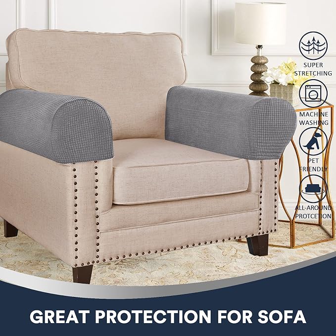 Spandex Jacquard Arm Covers for Chairs and Sofas - Image 2