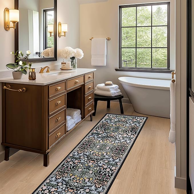 Runner Rug for Entryway: 2x6 Kitchen Rugs Non Slip Washable Ultra-Thin Soft - Image 5