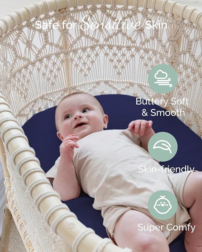 Bassinet Sheets 20x30 Inch for Graco Travel Lite Crib, Sense2Snooze, My View 4 - Image 5