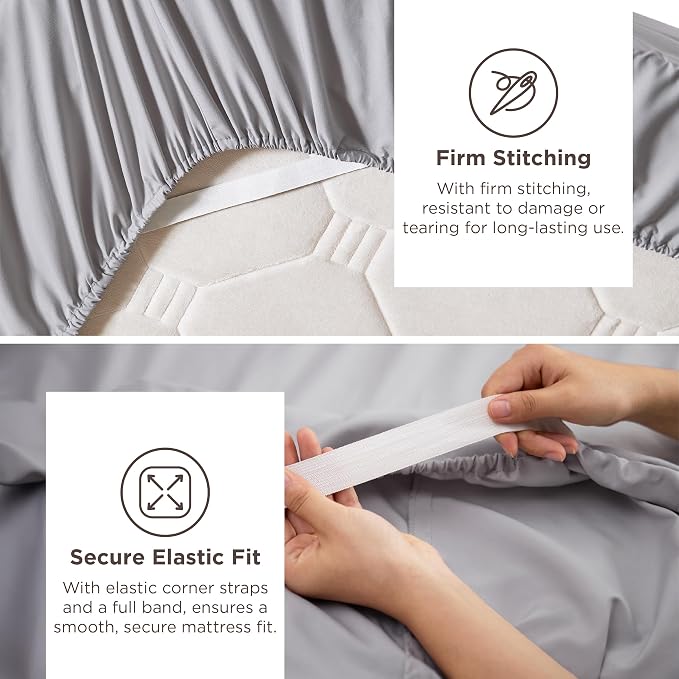 Bedsure Deep Pocket Full Size Bed Sheets Set - Image 5
