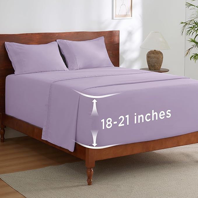 Bedsure Deep Pocket Queen Sheets Set by BEDSURE