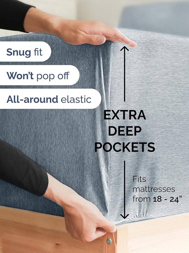 Extra Deep Pocket Cal King Sheets - Image 3