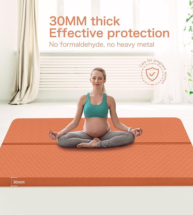 nuveti Large Exercise Mat - 15mm/20mm/30mm Thick Yoga Mat | Workout Mat - Image 7