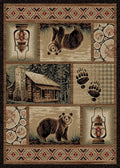 Mabyberry Rug HS9661 2X3 Cabin Hideaway Brown Area Rug by Mayberry+Rug