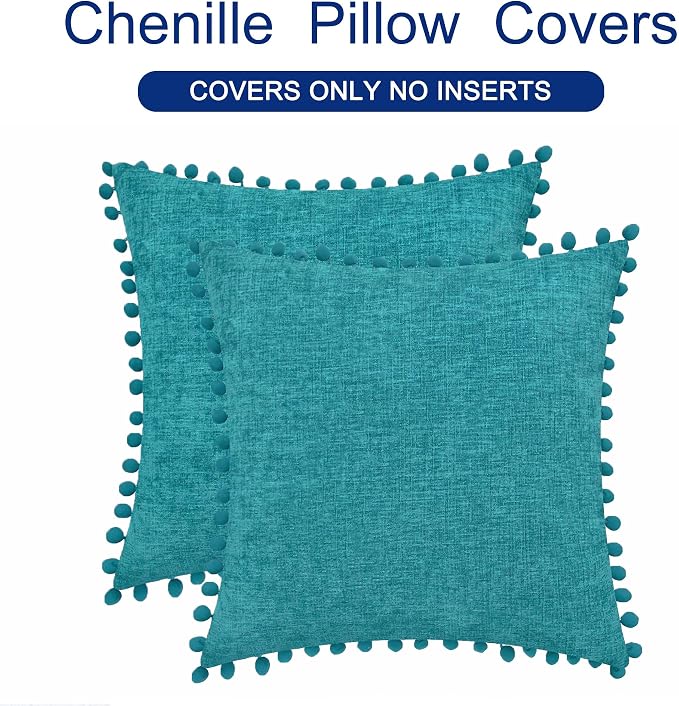 CaliTime Throw Pillow Covers Decorative 22 X 22 Inches Pack of 2 Cozy Solid - Image 6