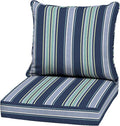 Arden Outdoor Deep Seat Cushion Set, 22 in x 24 in, Weather-Proof, Rain-Proof by ARDEN