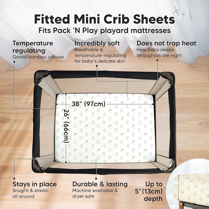 Pack and Play Sheets Fitted - Image 2